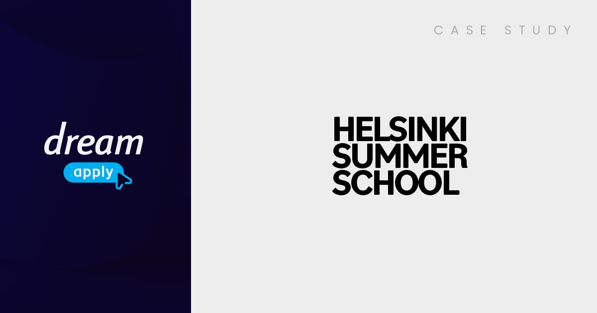 Helsinki Summer School simplified funnel management using DreamApply