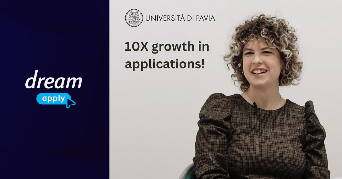 Tenfold increase in applications in 5 years | University of Pavia's experience with DreamApply