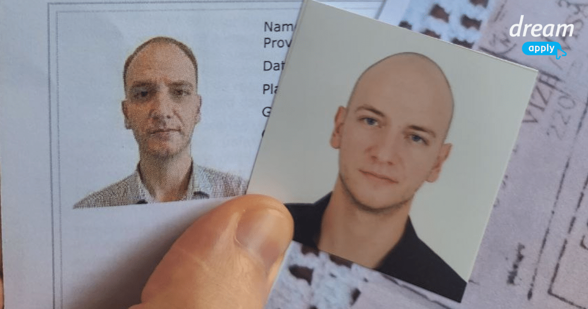 Image depicts Marko's well-being reflected in the changes in his physical appearance over time working in admissions.